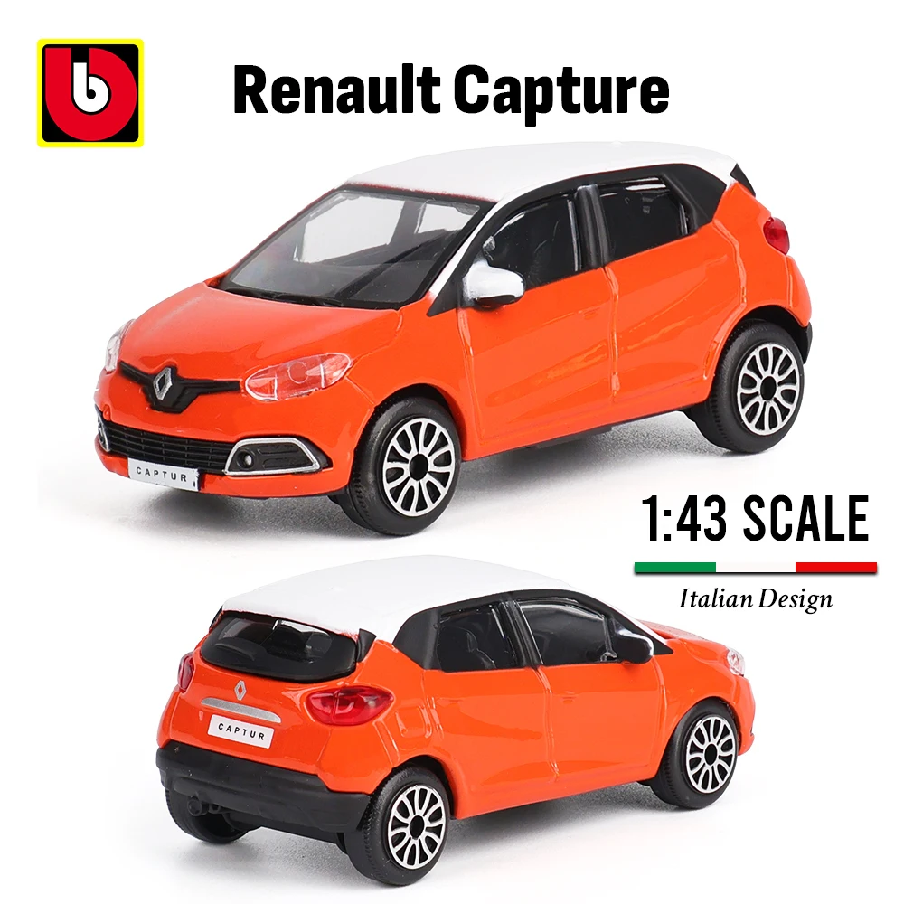 Bburago 1:43 Toyota GR Yaris Porsche 911 Renault Captur Alloy Luxury Vehicle Diecast Pull Back Cars Model Toy Collection Gift