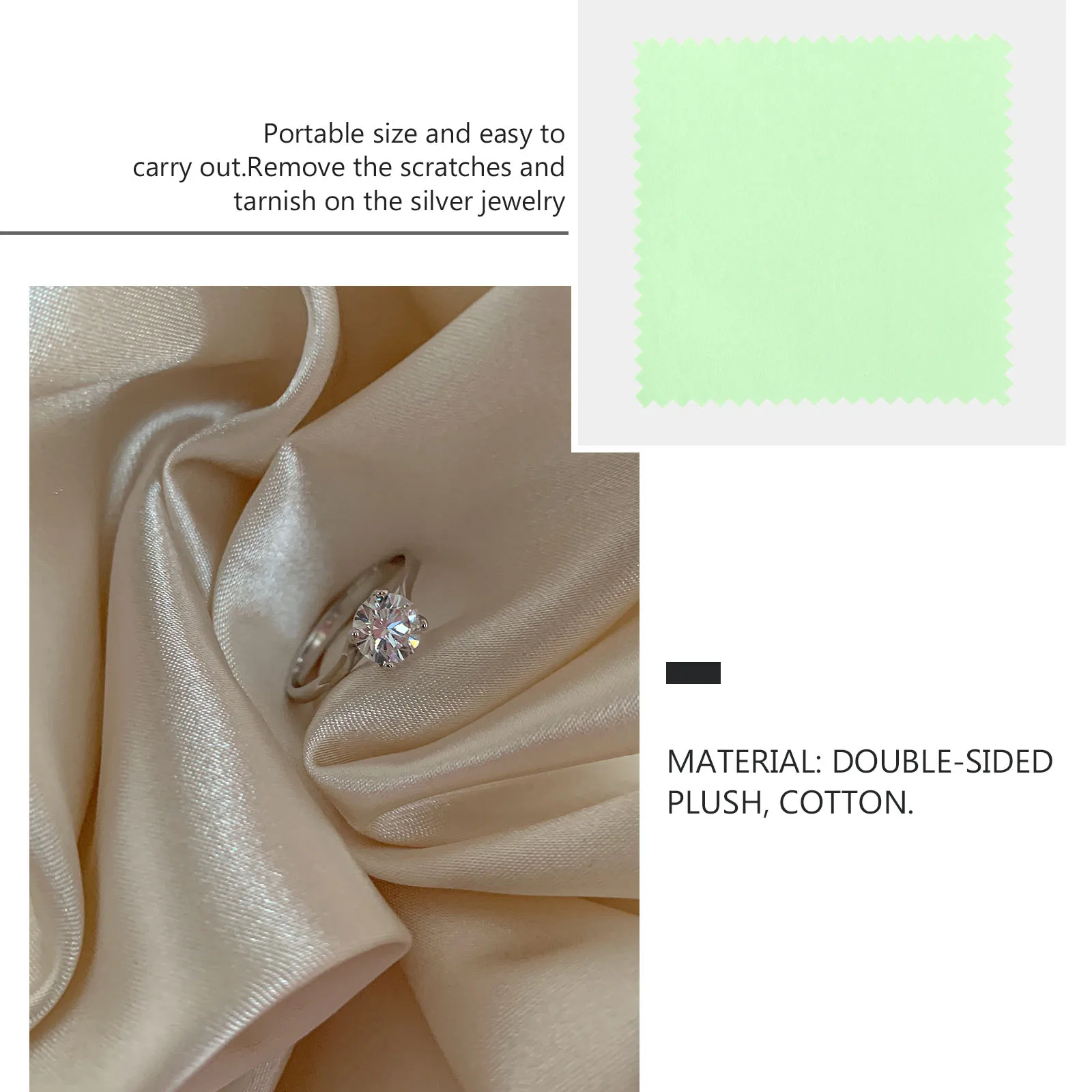 

50 Pcs Cleaning Cloth Jewelry Polishing Gold Clothes Silver for Cleaner