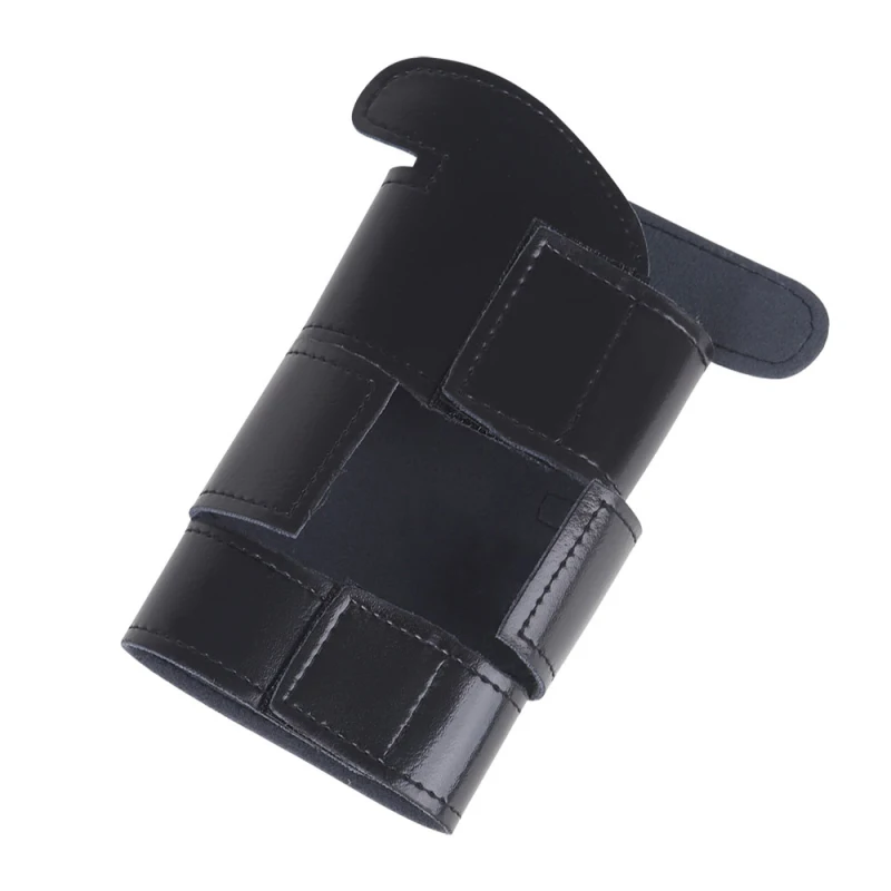 Trumpet Valve Guard PU Leather Protective Sleeve Protector for Trumpet Black