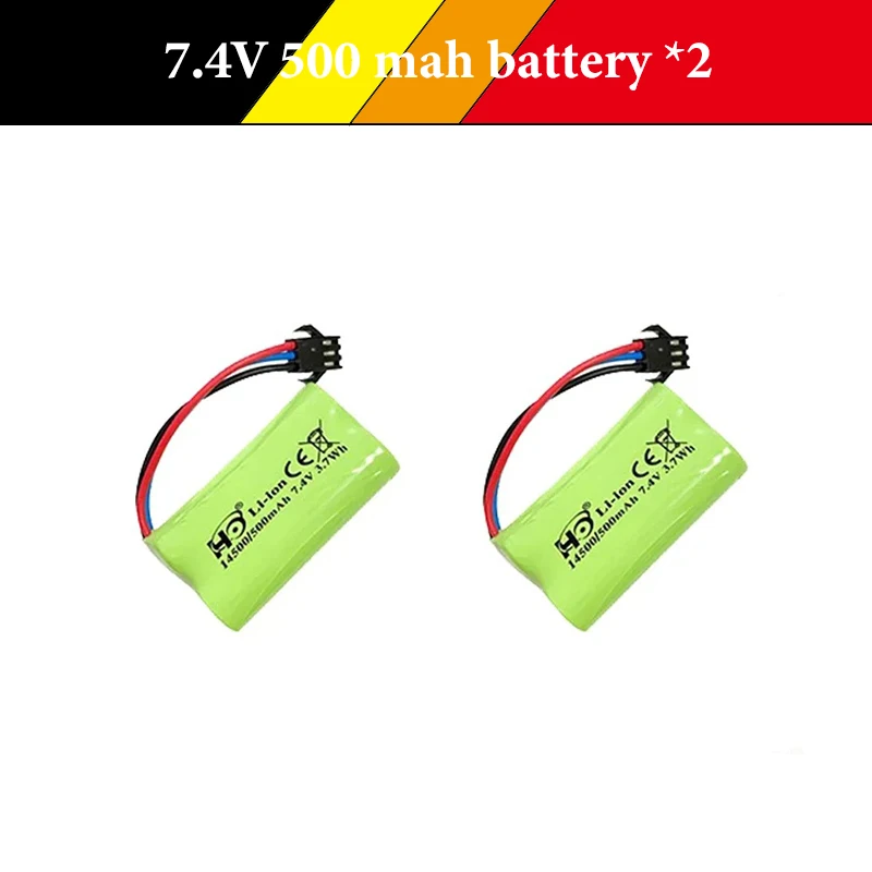 Original mn82 mn82pro mn82s mn78 mn128 mn99s mn168 carro de controle remoto 7.4v 500mah 2s peças de bateria de lítio