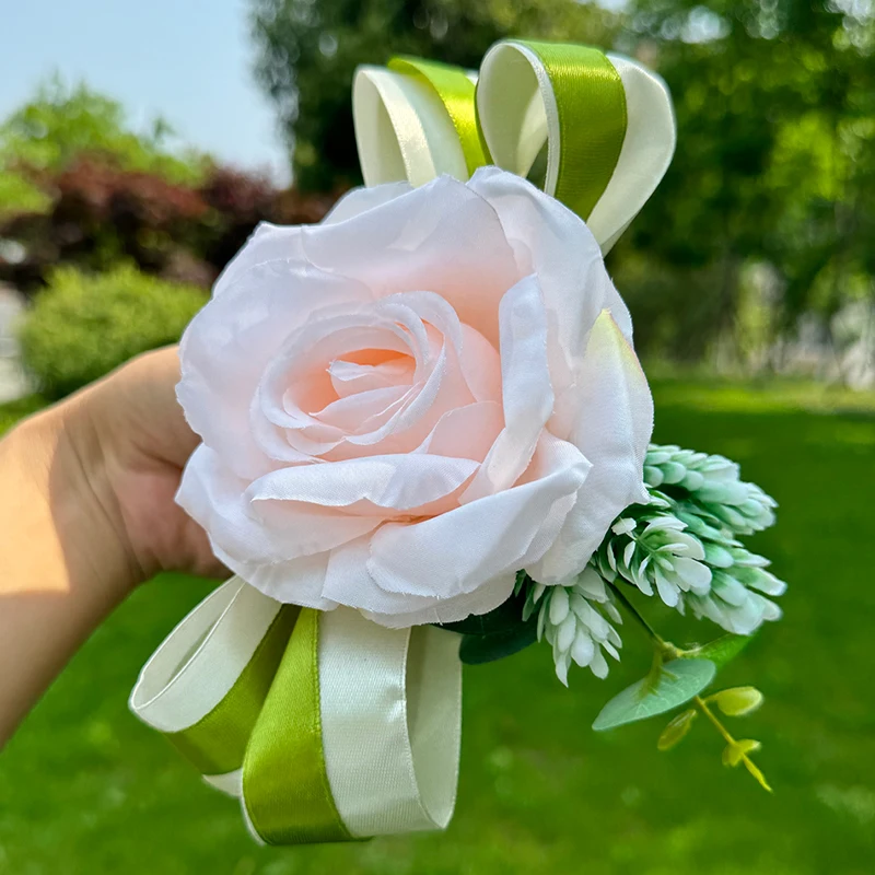 Carro de casamento flor placa fita arcos maçaneta da porta ornamento suprimentos festa eventos acessórios (v ventosa)