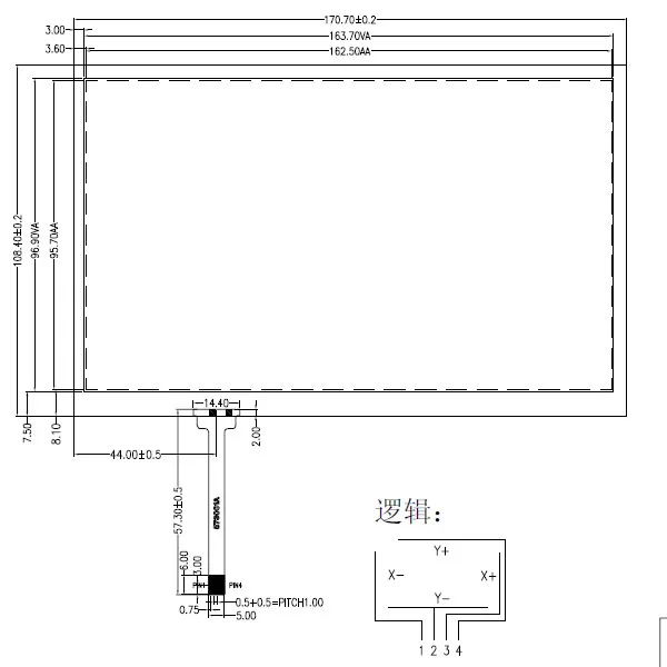2PCS/Lot7.3 inch this is compatible  touchscreen panel for IS200 IS250 IS300 IS350 GS300 GS350 Car DVD Player GPS navig