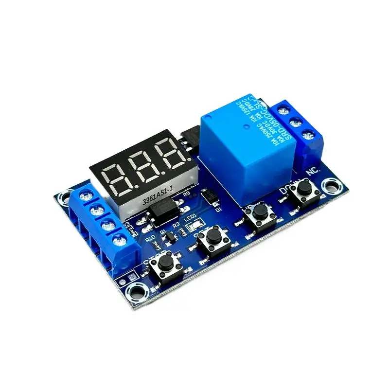 Modul Relai DC 6-30V Kontrol Timer yang Dapat Disesuaikan