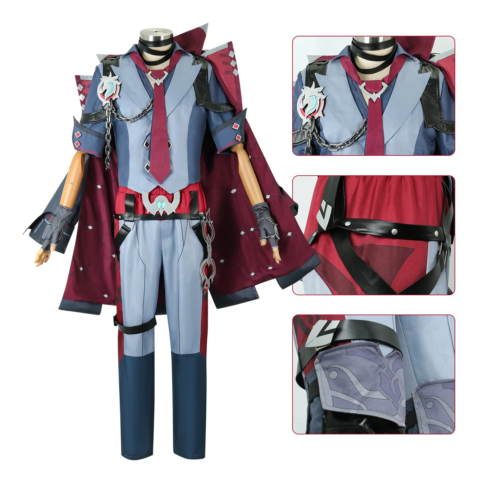 

The Genshin Impact Cos Uniform, Leo Sly Cos Uniform, The Fontaine Series Judge Suit, Game Clothing, Men's C Uniform,