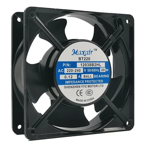 Imagen 2 del producto Nuevo 12038B2HL 220-240V 20W 0.12A 12038 12cm ventilador de refrigeración axial para gabinete 120*120*38mm