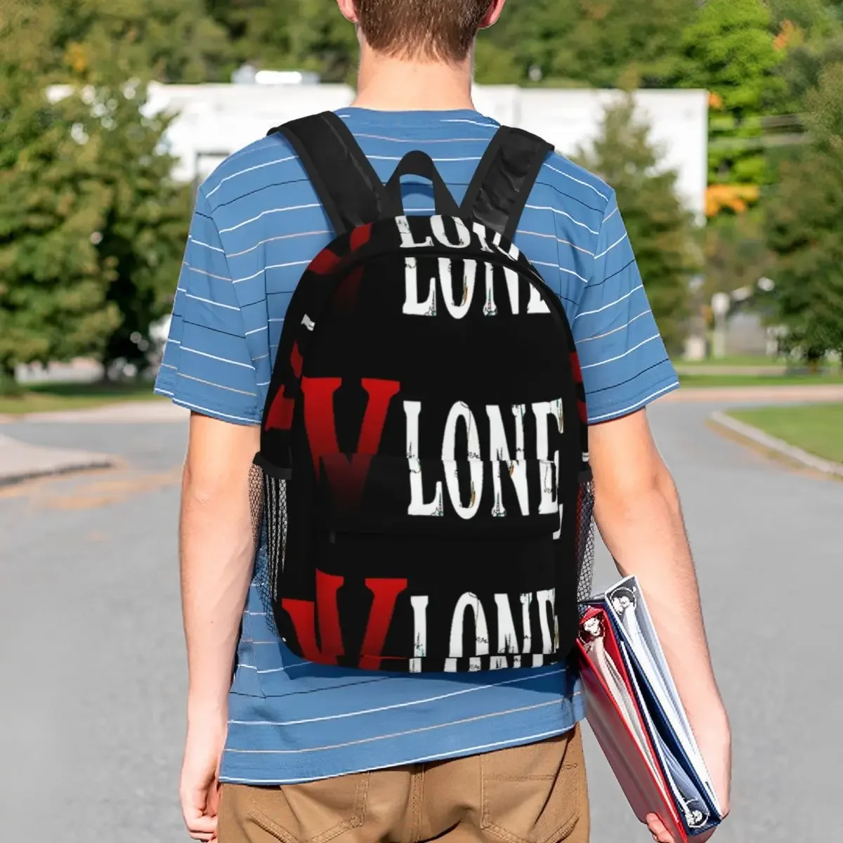 Vlone กระเป๋าเป้สะพายหลังวัยรุ่น Bookbag Casual เด็กโรงเรียนกระเป๋าเดินทาง Rucksack กระเป๋าสะพายขนาดใหญ่ความจุ