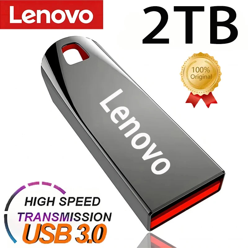 Lenovo 2TB USB 3.0 Metal USB Flash Drives High Speed Pendrive 1TB 512GB Portable Usb PEN Drive Waterproof Memoria Usb Flash Disk