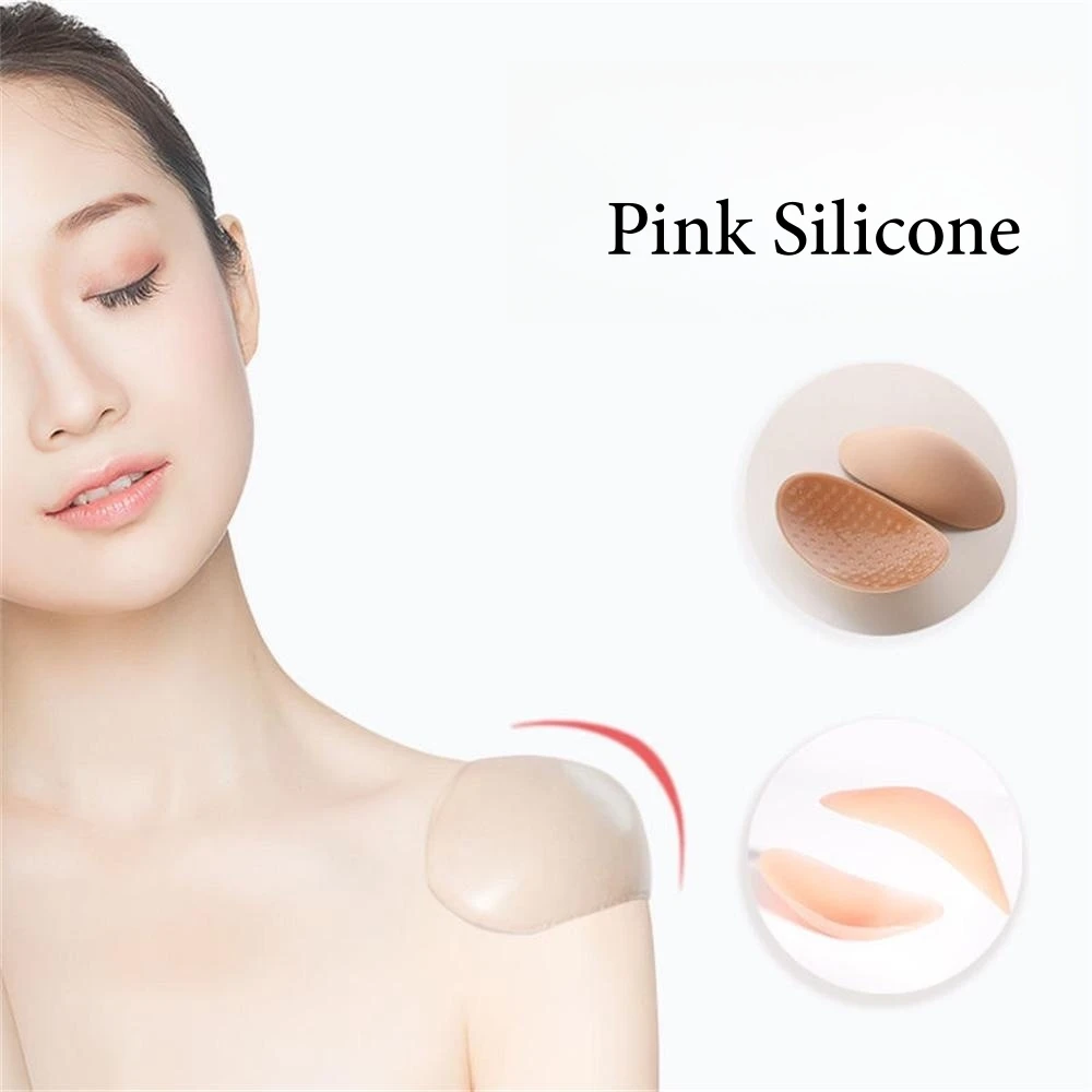 3D Selbstklebende Silikon Schulter Pad Natürlich Weiche Atmungsaktive Anti-Slip Schwamm Schulter Push-up-Pad DIY Kleidung Nähen werkzeuge – Detail 8