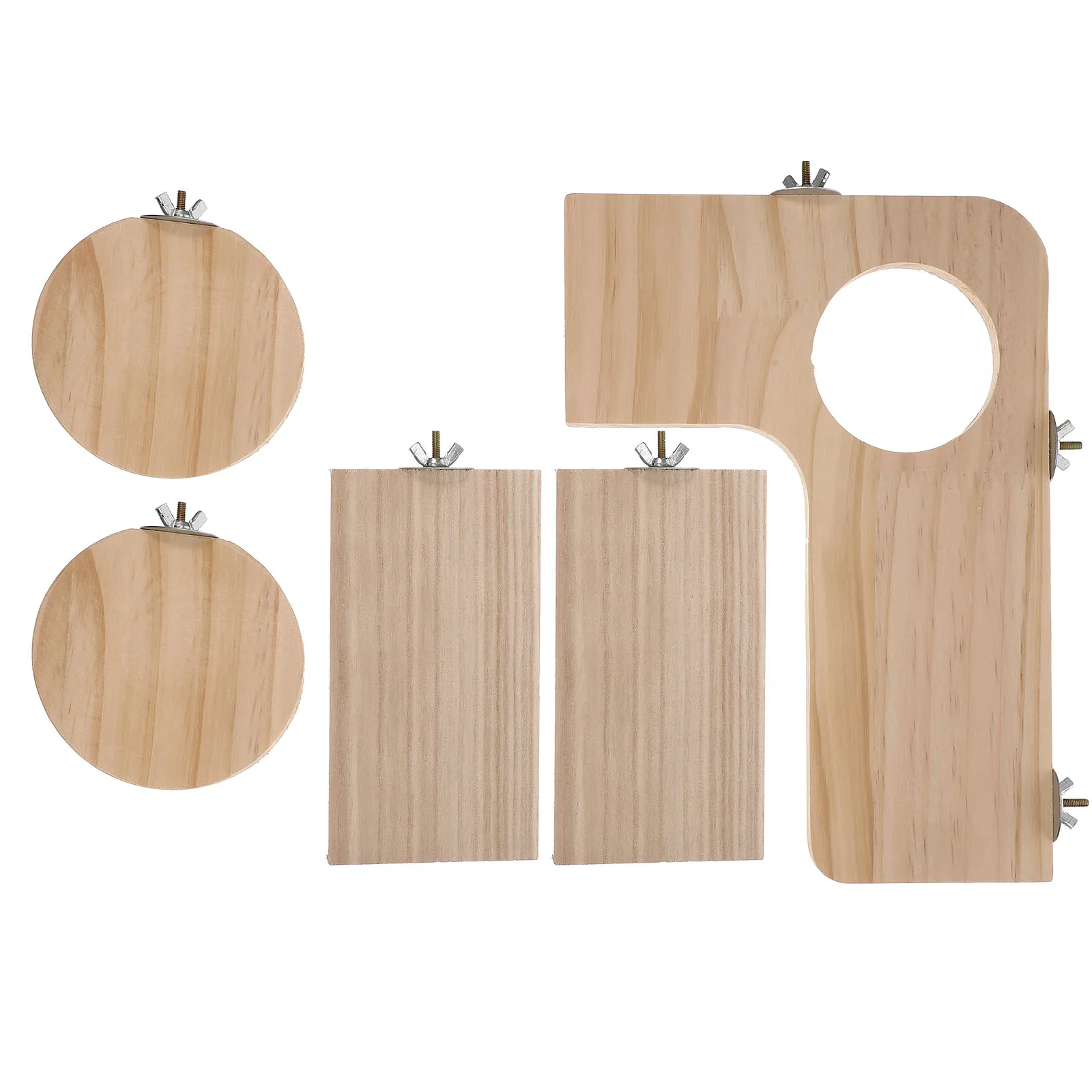 

Wooden Jumping Set Durable Climbing Board Pet Toys Squirrel Parrot Chinchilla Household Playing Wooden Jumping Platform