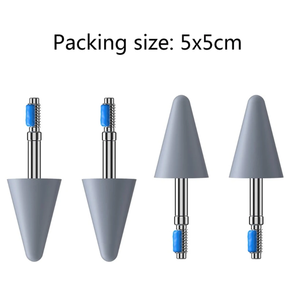 

2/4Pcs Rubber Replacement Pencil Tip Soft/Hard Replaceable Pencil Tips High Sensitivity for Huawei M-Pencil Honor Magic Pencil