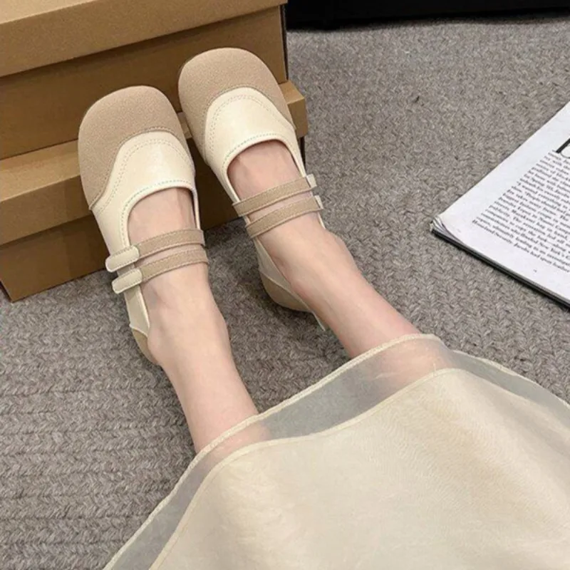 

Women Shoes 2025 New Autumn Fashion Retro Comfortable Anti Slip Ballet Flat Shoes Outdoor Leisure Shoes