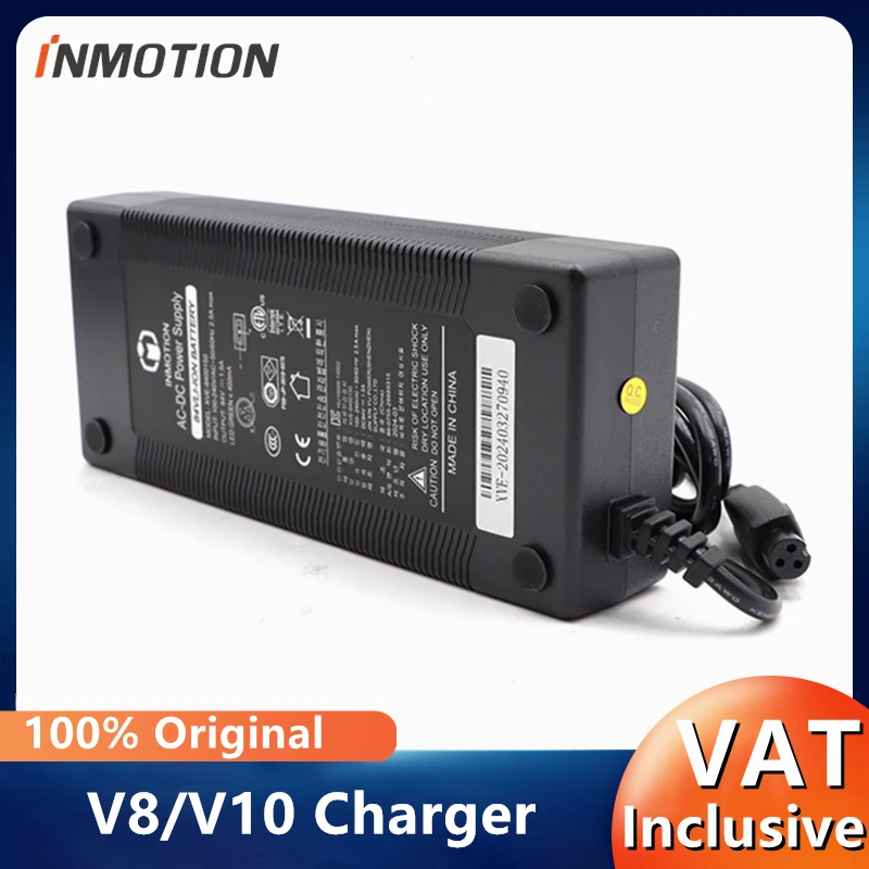 Original Charger for INMOTION V8/V10 Self Balance Scooter 84V Li-on Battery Charger Power Supply Unicycle Electric Kickscooter