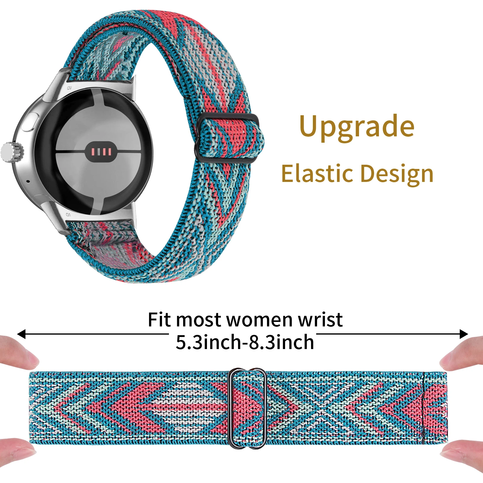 حزام نايلون لساعة جوجل بيكسل 2 1 حزام ساعة معصم قابل للتنفس لساعة جوجل بيكسل 3 41 مللي متر حزام سوار ساعة ذكية