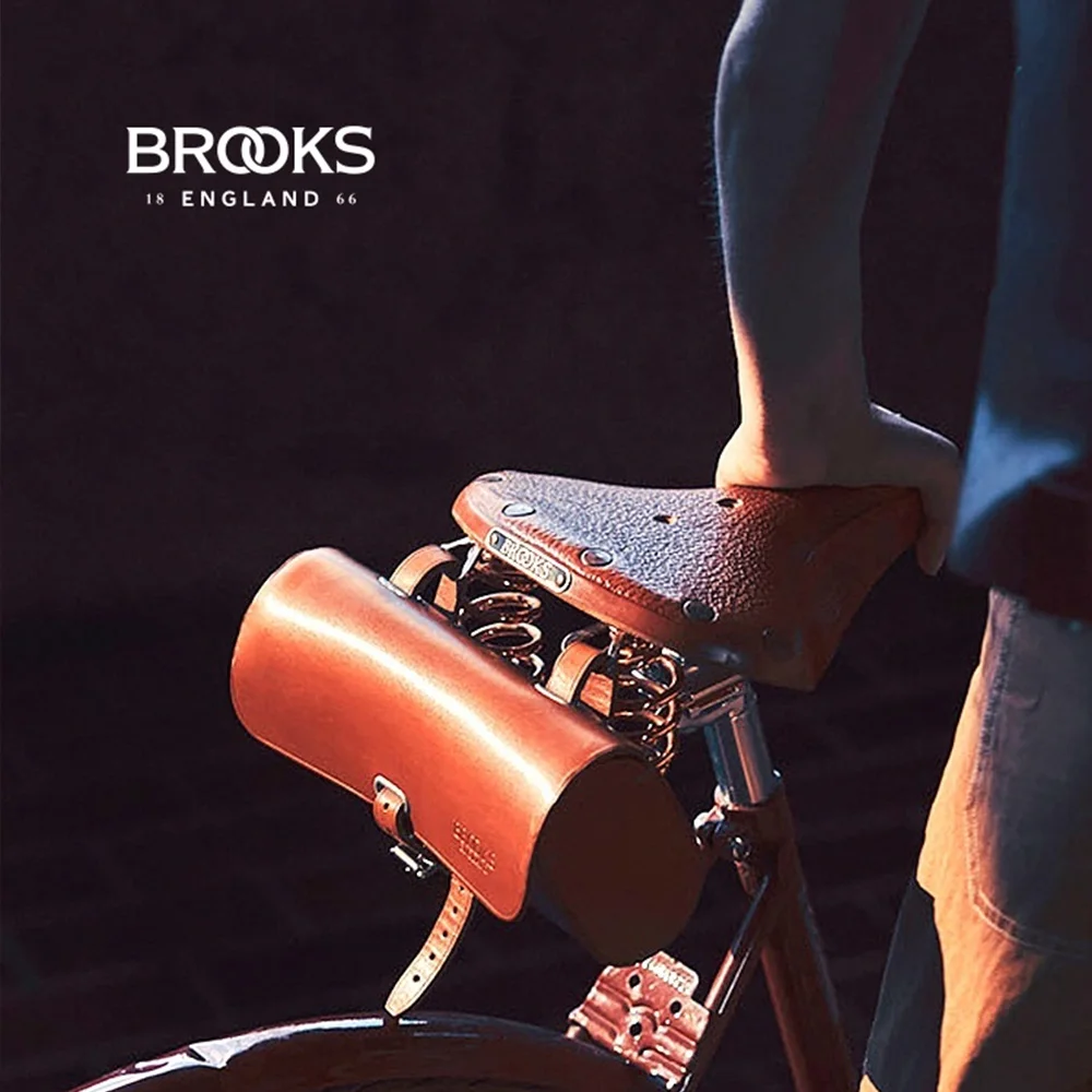 British BROOKS retro car leather cushion bicycle bag CHALLENGE bicycle saddle seat tube bag tool tail bag