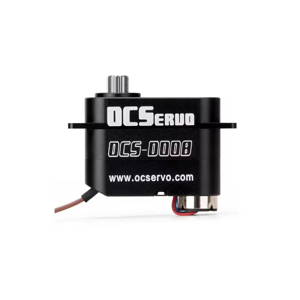 OCS-D008 7.4V 3.2kg.cm 7.7g 0.07S/60° Coreless Motor Micro Servo Metal Gear All CNC Case For RC Model