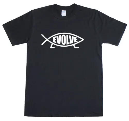 Darwin Poisson Evolve Logo Évolution T-Shirt