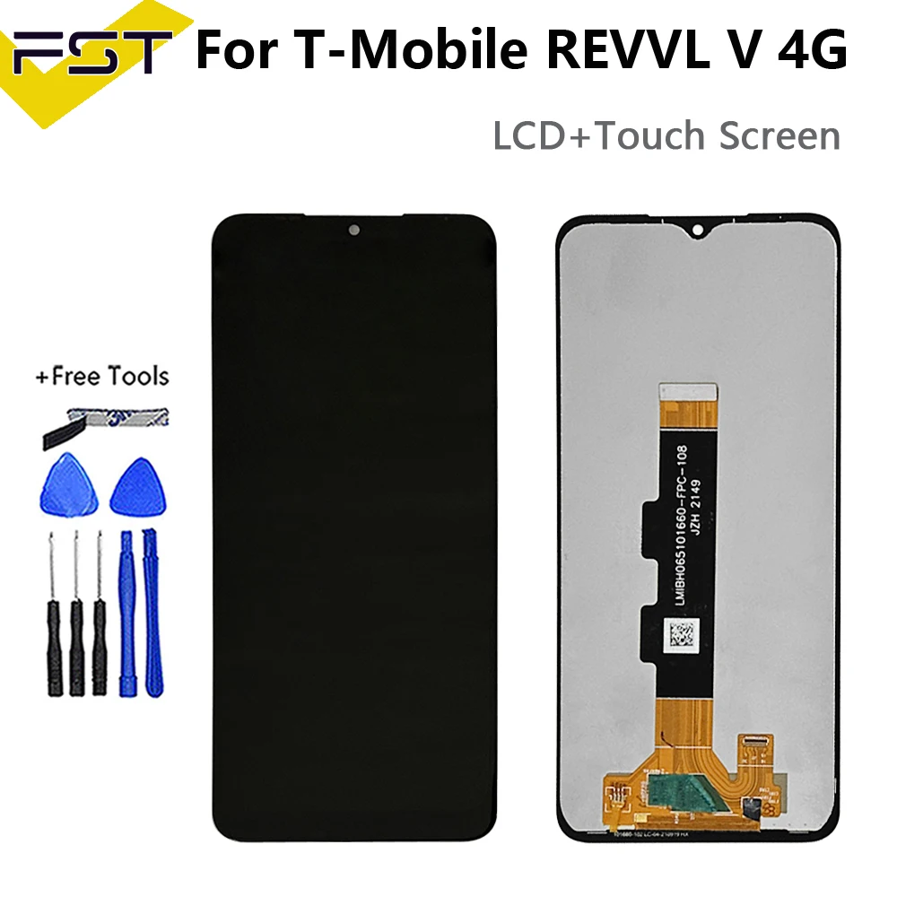 

For T-MOBILE REVVL V 4G LCD Display Touch Screen Sensor Digitizer Assembly Replacement Front Display REVVL V Screen Repair