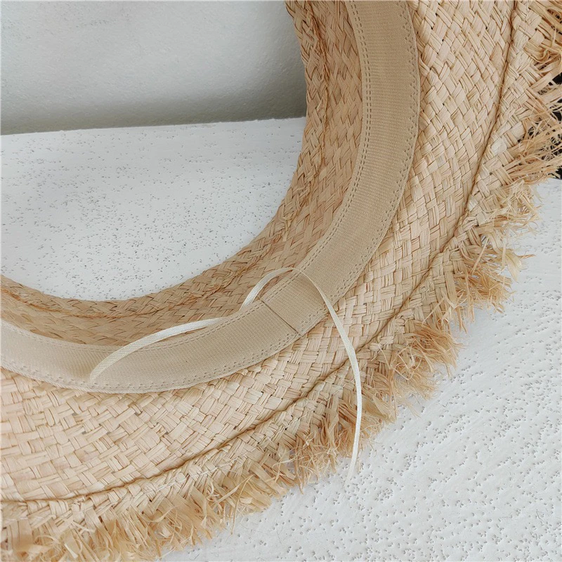 New 2022 Raffia Visor Hat For Women Summer Sun Hat UV Protection Beach Hat Lightweight Breathable Straw Hats Wholesale