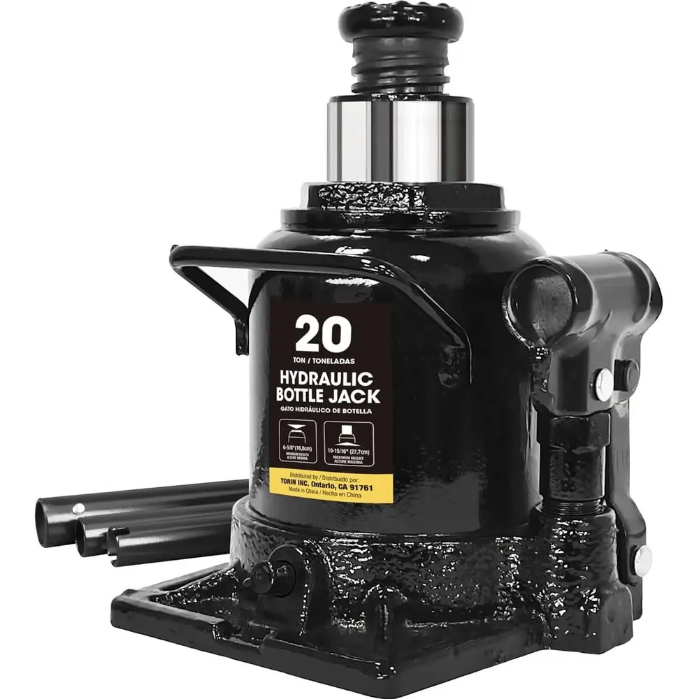 

20 Ton Hydraulic Low Profile Car Jack - Auto Repair and Home Lift, Black