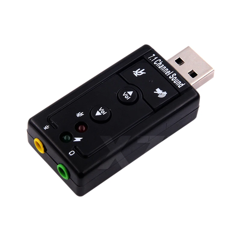 1pcs External USB AUDIO SOUND CARD ADAPTER VIRTUAL 7.1 USB 2.0 Mic Speaker Audio Headset Microphone 3.5mm Jack Converter
