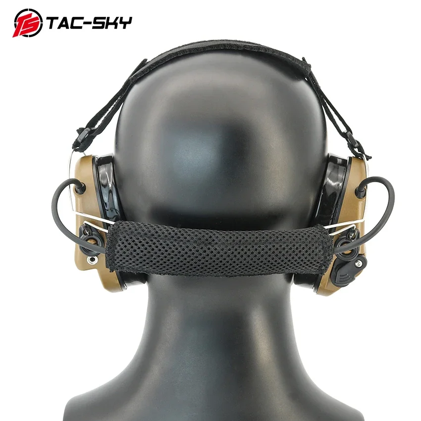 TAC-SKY 2024 Auricolare tattico TAC302 No Mic Airsoft Tiro Cuffia Con cancellazione del rumore Comunicazione tattica Paraorecchie in silicone