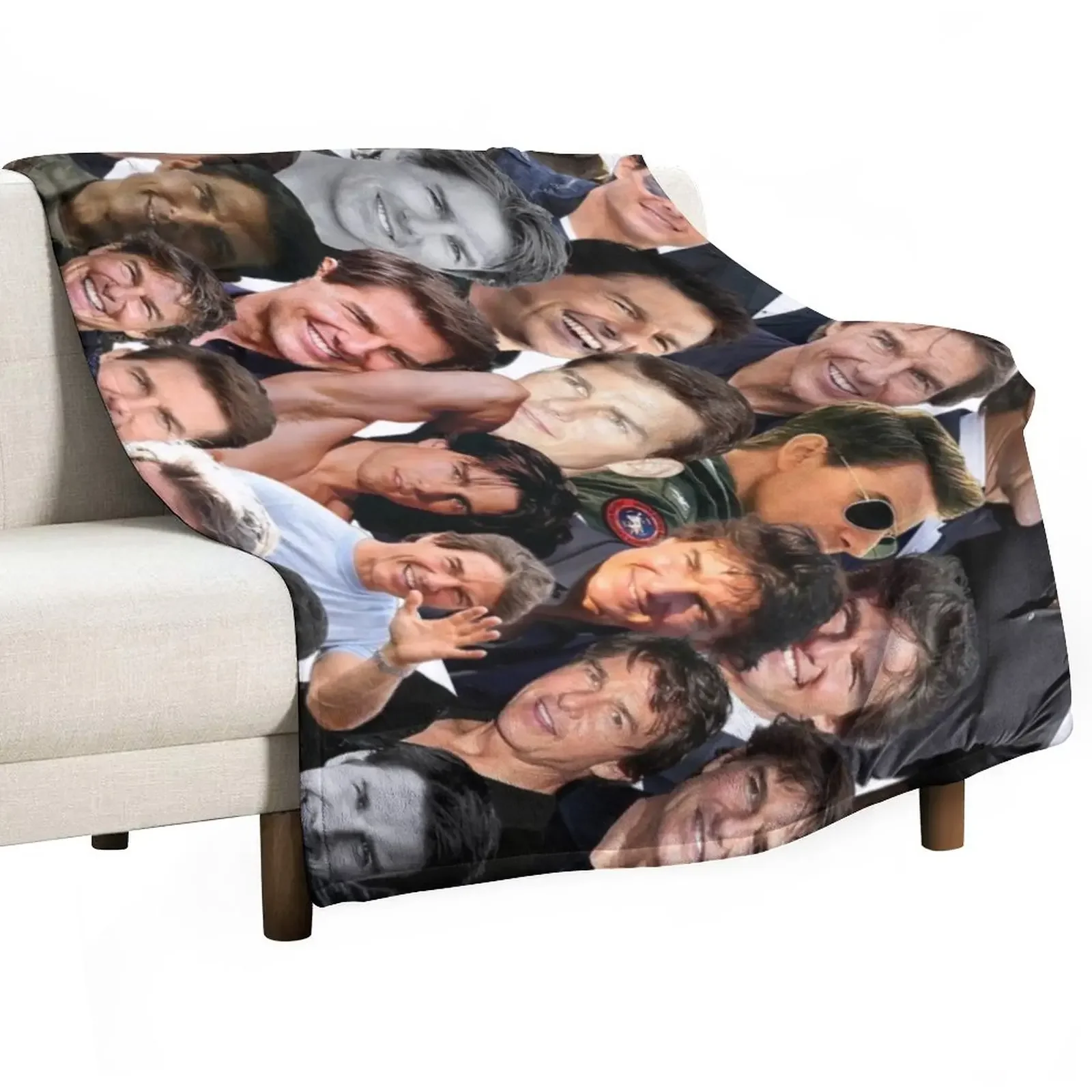 tom cruise photo collage Throw Blanket Winter beds Kid'S Nap for babies Blankets