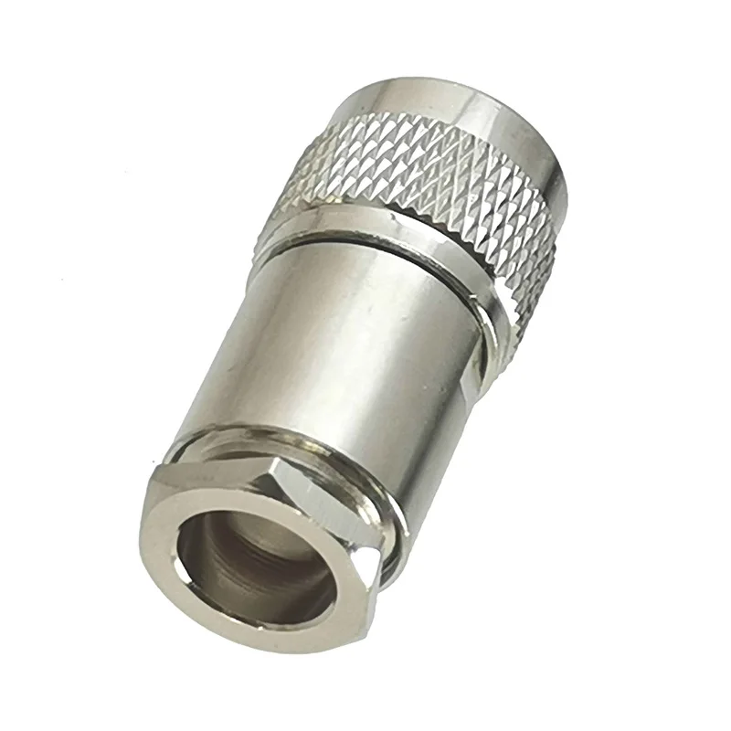 Conector coaxial JXRF L16 Tipo N cabeça macho para LMR400, RG6, RG8, RG213, 7D-F e RG58