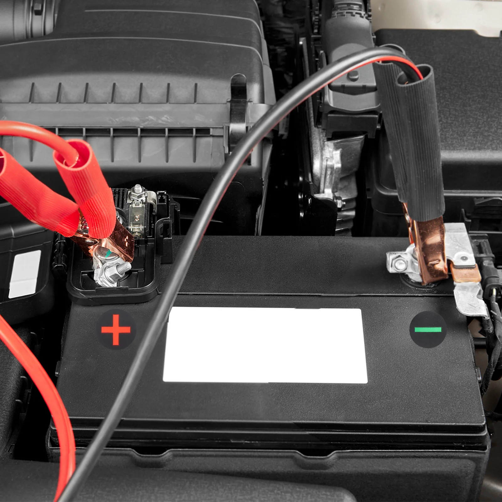 4 Sheets Polarity Safety Stickers Warning Labels Self Adhesive Waterproof Electrical Panel Warning Stickers