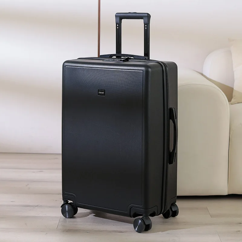 Bagagem minimalista japonesa: mala com alça ultraleve de 24 polegadas para mulheres e mala com senha de embarque de 20 polegadas para homens