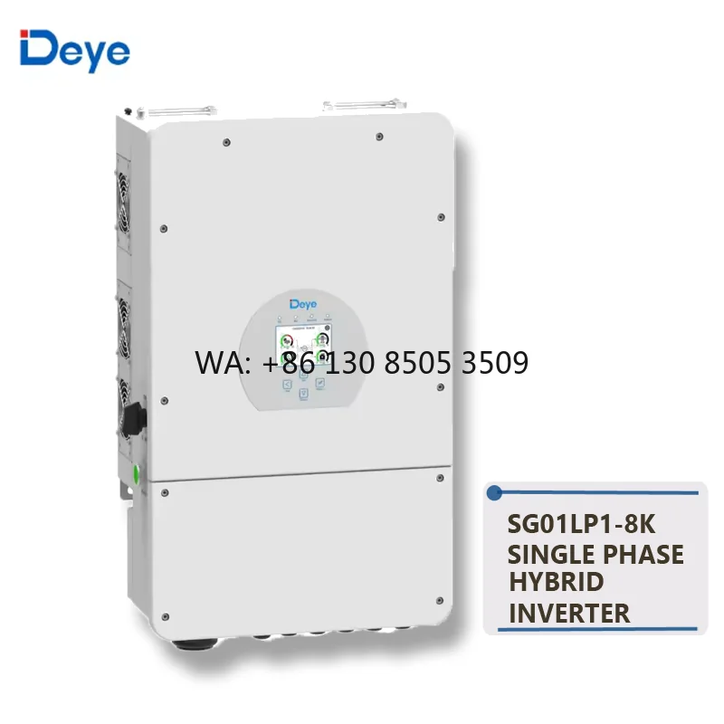 

Deye Single Phase SG01LP1-8k EU Version 7.6/8k Hybrid Inverter With Certification Low Frequency for Residential