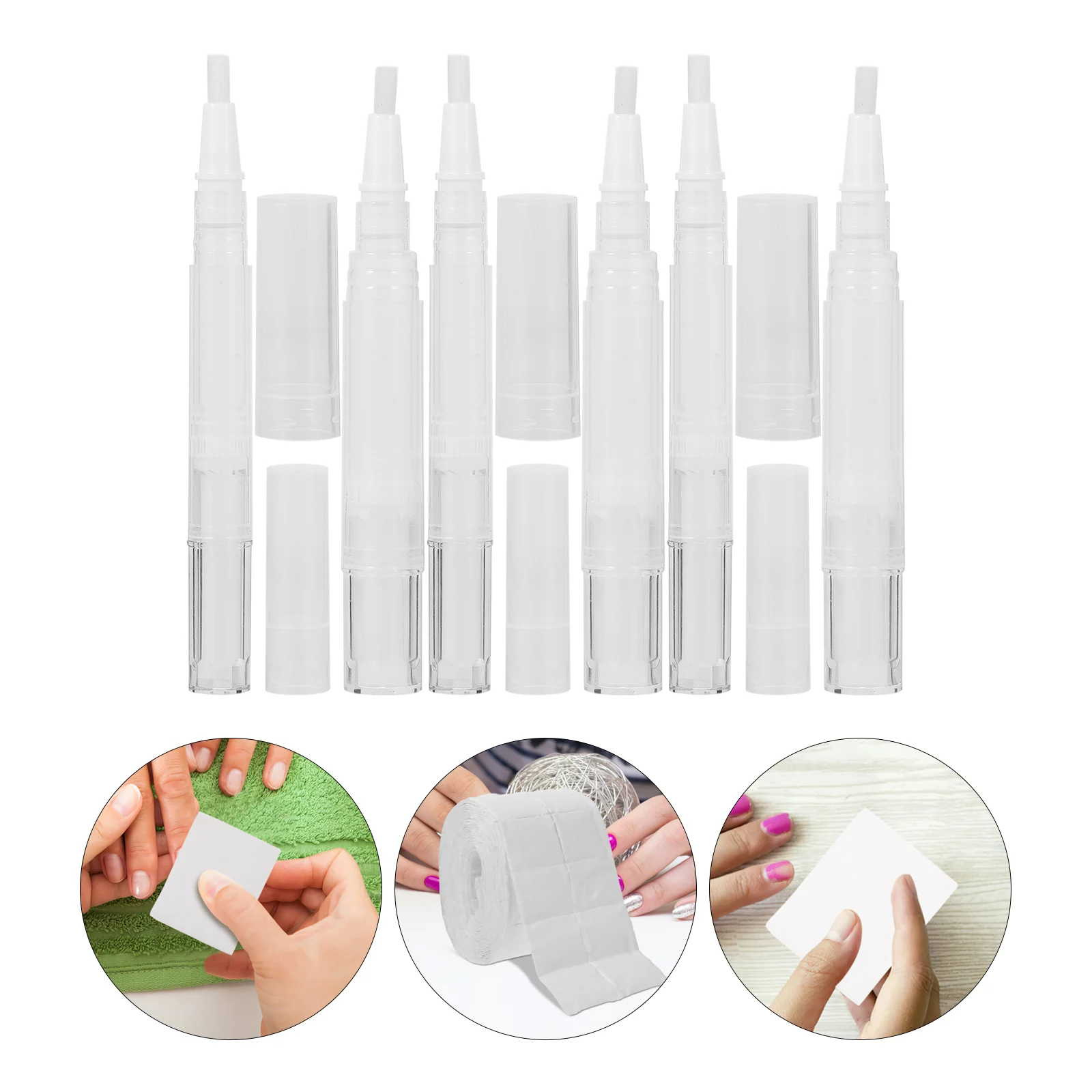 

Refillable Portable Cuticle Oil Pens Nail Oil Pens Travel Size Bottles Nail Oil Tubes Clear Nail Oil Pens Nail Polish Pen