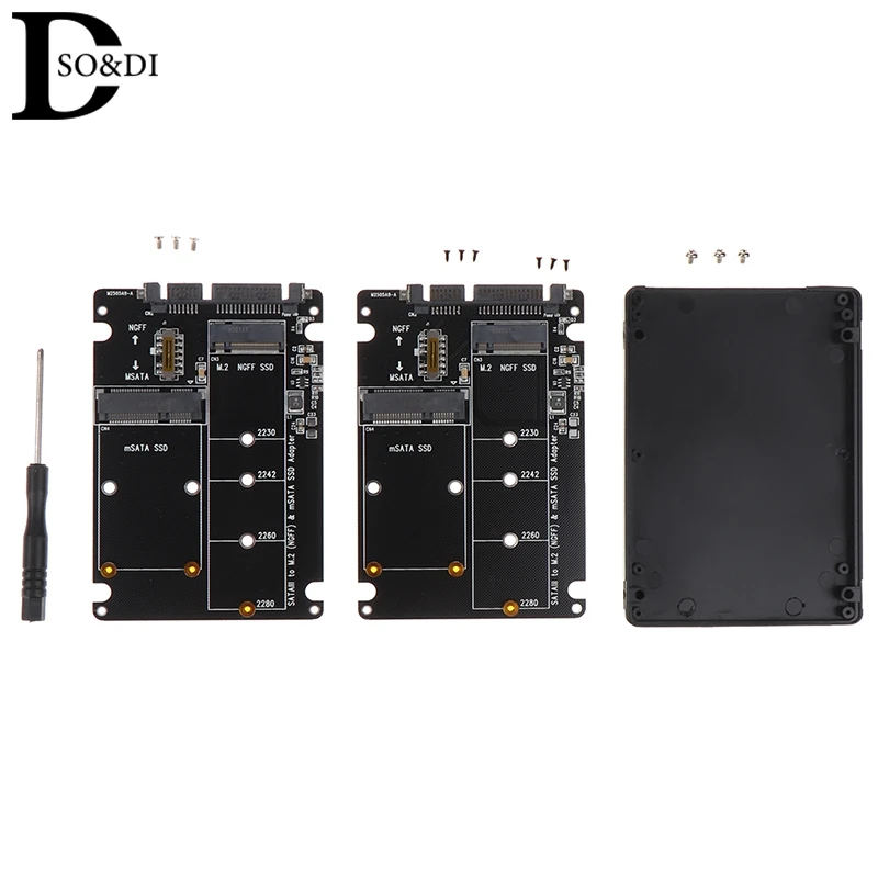 SATA3 to M2 NGFF SATA SSD of 30mm 42mm 60mm 80mm MSATA SSD Adapter MSATA to SATA M.2 NGFF to SATA Hard Disk Adapter Board