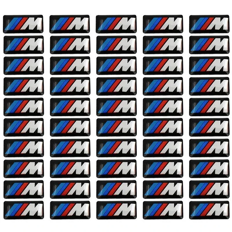 50pcs Car steering wheel sticker Car Epoxy Sticker For bmw M Sticker X1 X3 X4 X5 X6 X7 e46 e90 f20 e60 e39 f10 Car accessories