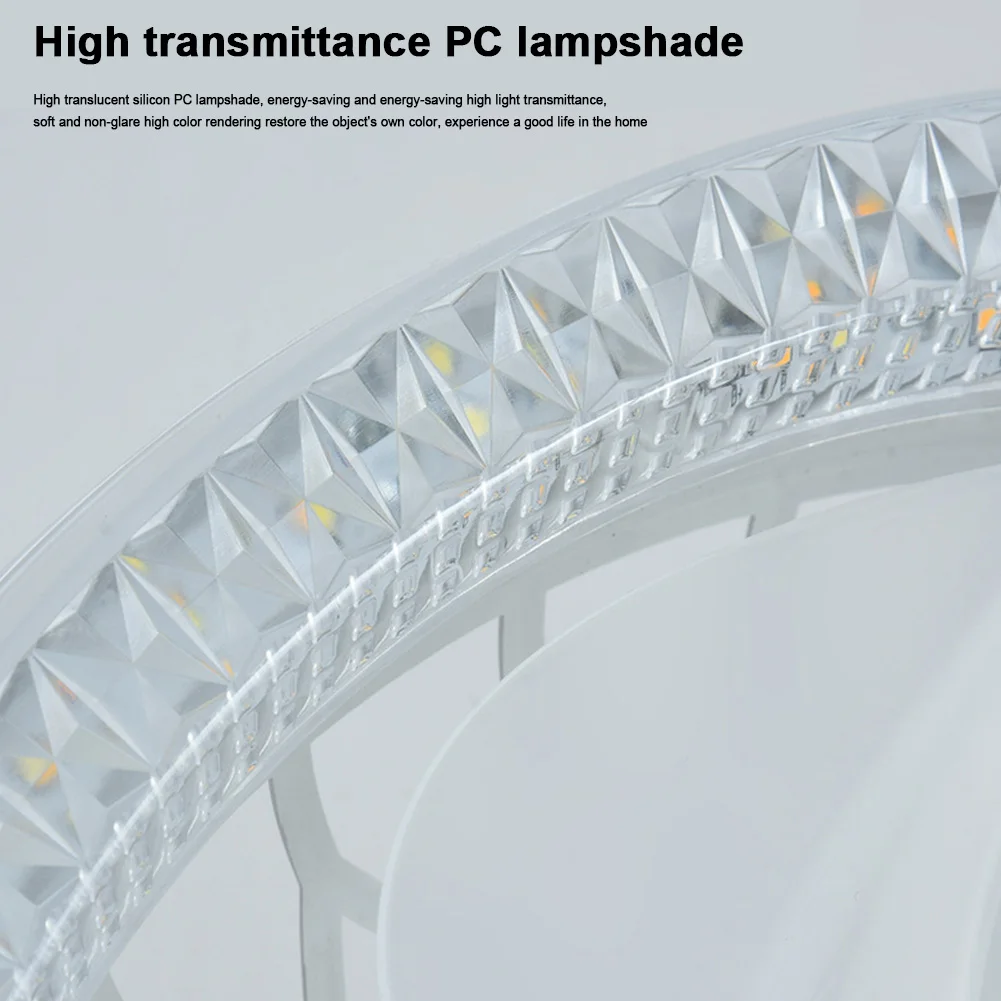 Ventilador de teto moderno com luz LED, controle remoto, 3 cor temperatura opções, casa e quarto