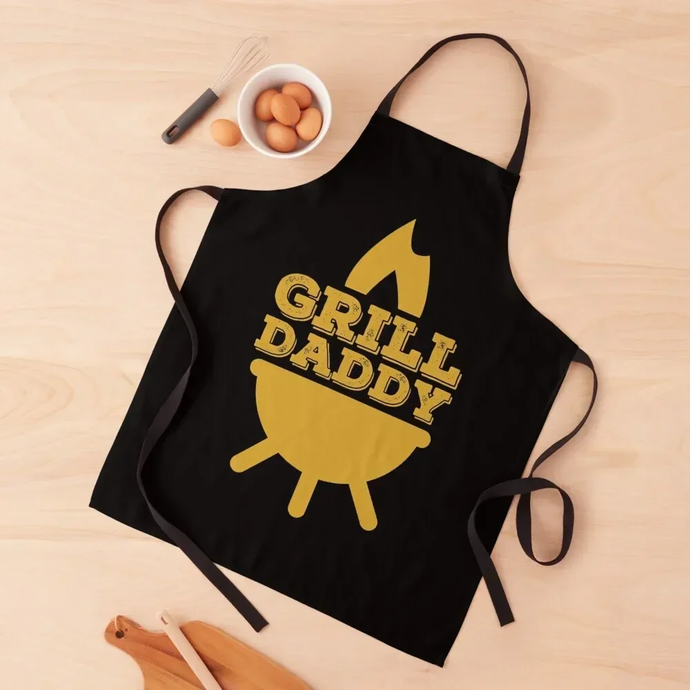 GRILL DADDY Apron Waiter Uniforms waterproof for women Kitchen Kawaii Accessories Apron