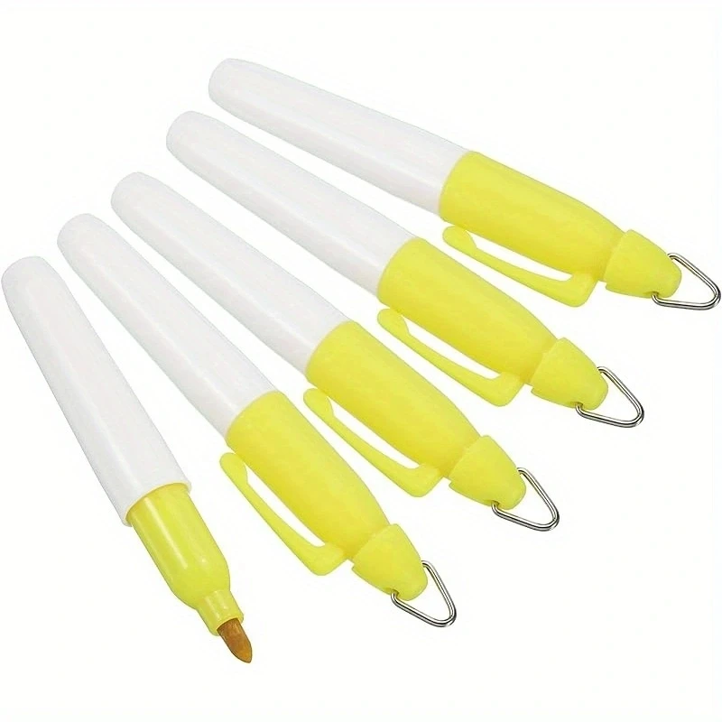 5/10 Stück Mini-Permanentmarker, Golfball-Markierungsstift mit Schlüsselanhänger-Clip für Büro, Besprechungen, Outdoor-Aktivitäten, Schule, 7 Farben – Detail 2