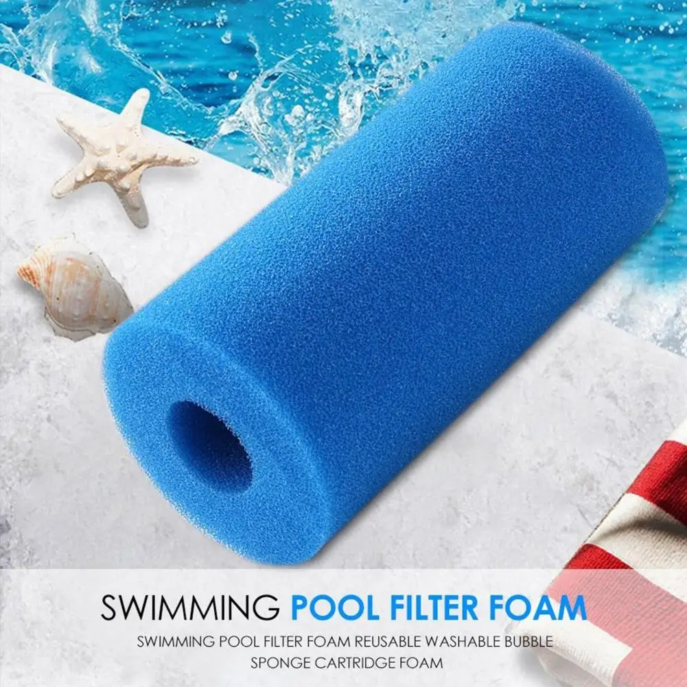 Pool Filter Sponge Pool Foam Reusable High Density Pool Filter Sponge for Swimming Pool Maintenance Removes Debris Leaves Hair