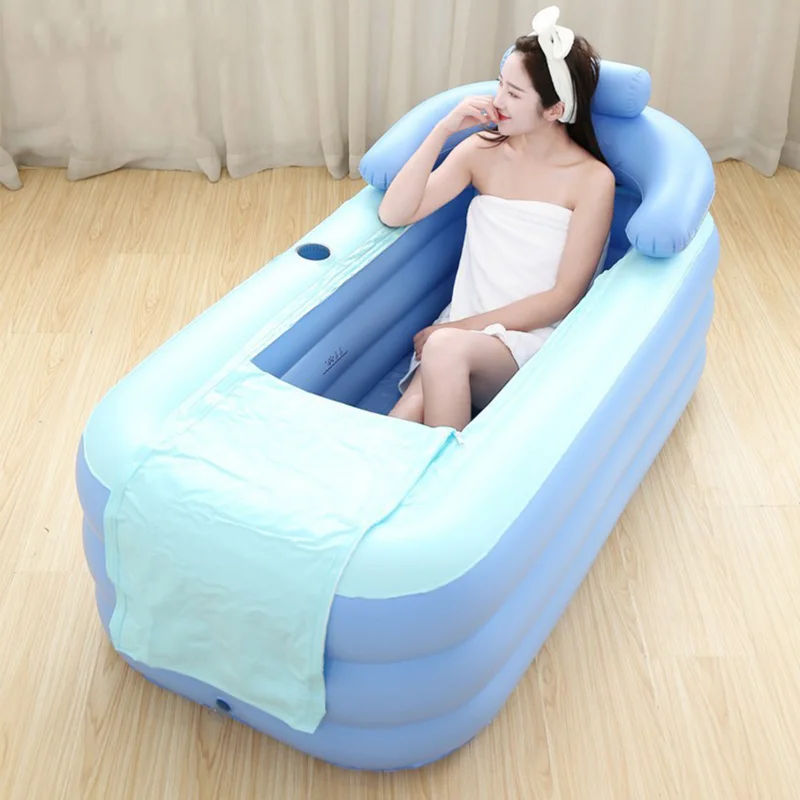 Adult Portable Bathtub Foldable SPA Bathtub Folding Bath Tub Water Plunge Tub for Children Family Swimming Pool Application