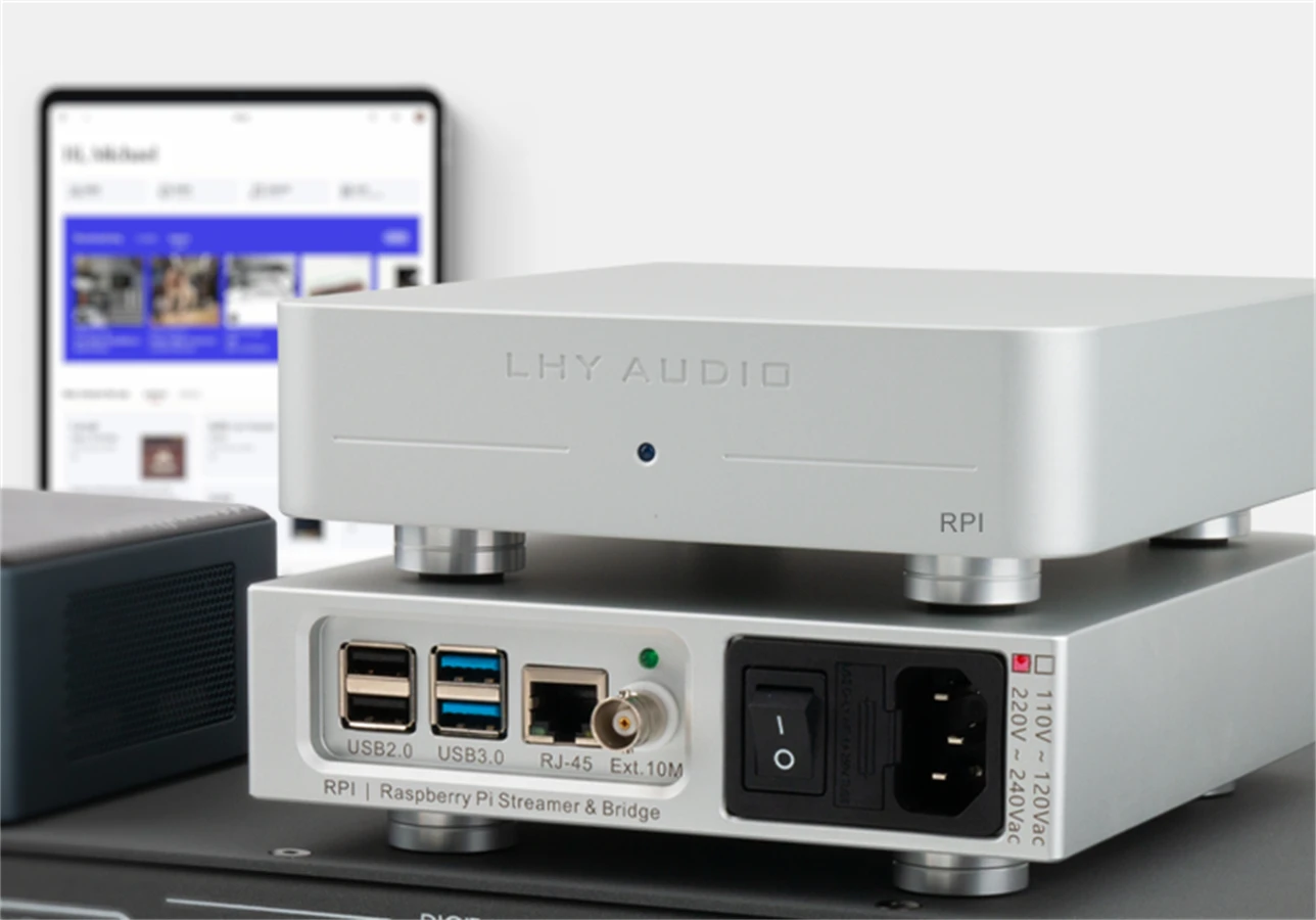 

LHY Audio RPI Streaming Digital Music Wheel Roon Bridge Hifi Fever Player,.PCM+DSD, Support DLNA, NAS