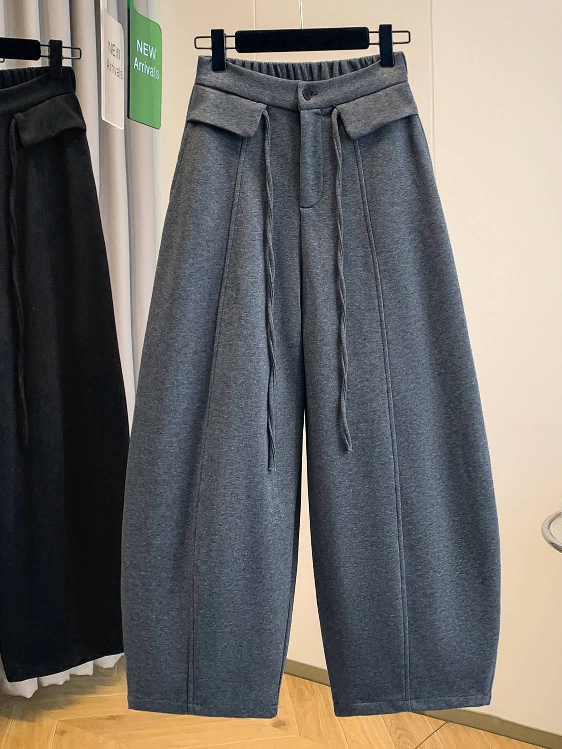 

High Waist ey Banana Pants Women's Spring 2026 plus Size Pear Body ape Straight Leg Super Beautiful Knife Pants