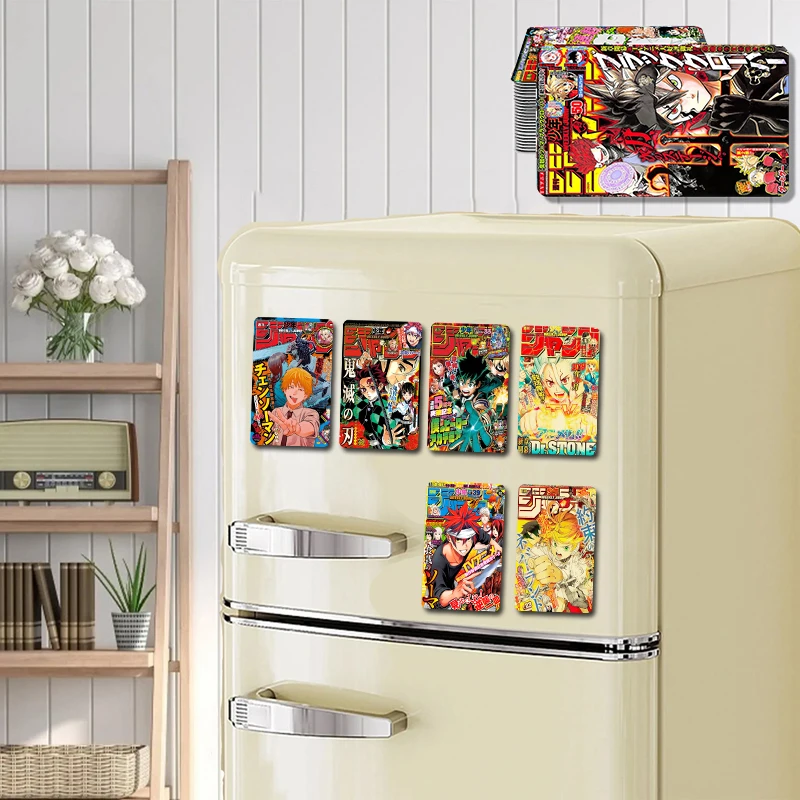 Demon Slayer/JoJo's Bizarre Adventure/Jujutsu Kaisen Refrigerator Magnet, Applicable to Refrigerator Wall Door,Office Decoration