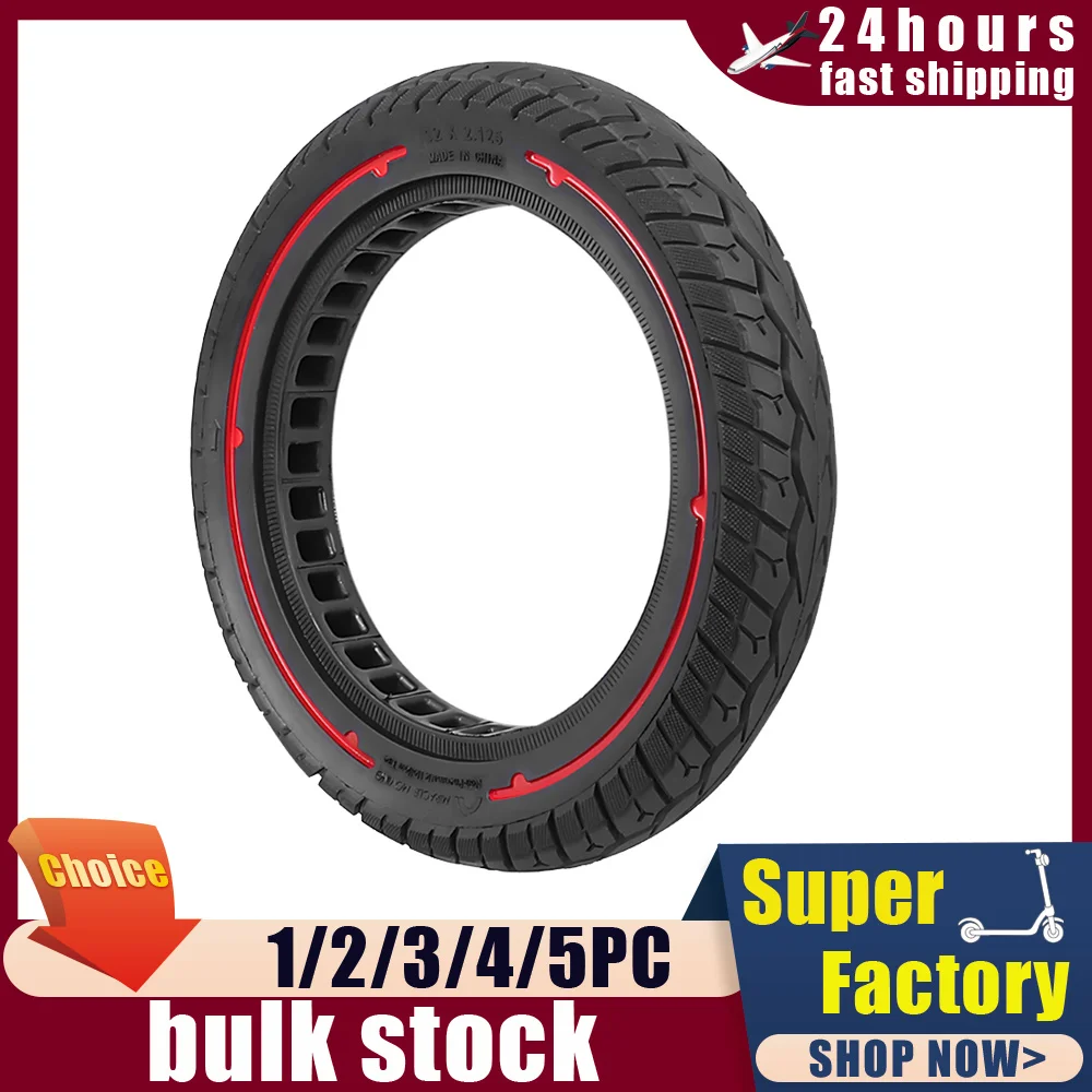 

Сплошная шина 12x2,125, 12-дюймовая внедорожная шина для электрического скутера/электрического велосипеда, взрывозащищенные аксессуары для замены твердых шин