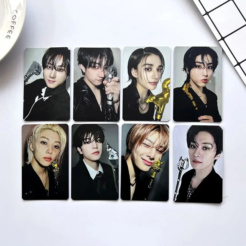 8Pcs/Set Kpop ATE Bonus Cards Photocard New Ablum Hyunjin Felix Photo Print Pictures Postcards Photo cards For Fans Gifts