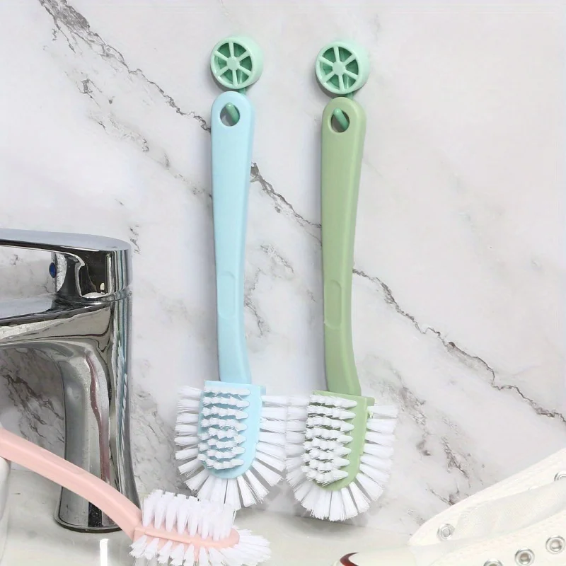 2pcs Multifunctional Five-Sided Shoe Brush for Home Use, Shoe Brush That Doesn't Damage Shoes