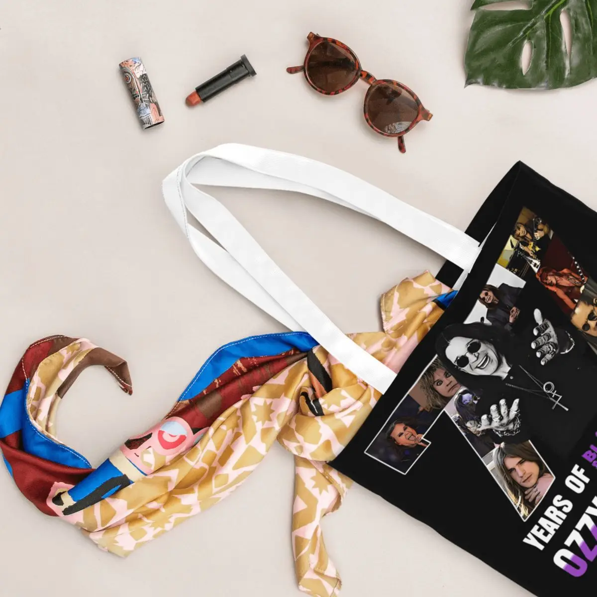 حقيبة تسوق Ozzys Osbornes 77 عامًا، حقائب تسوق نسائية للعمل من البوليستر، حقائب يد مطبوعة لطيفة #5