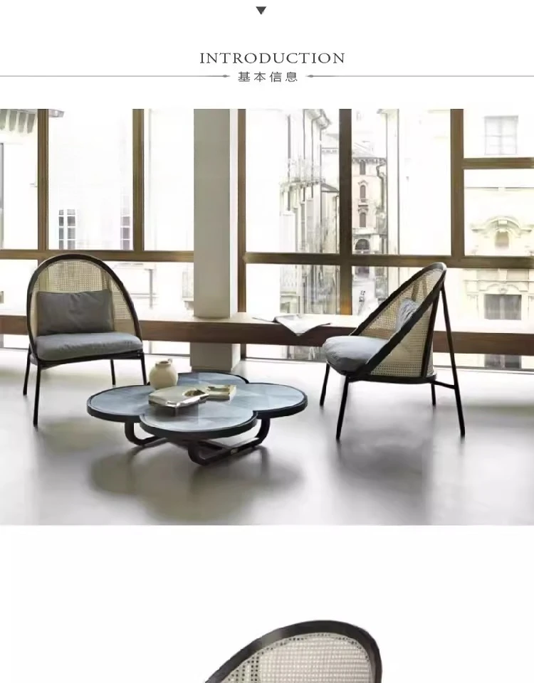 Nordic light luxury sofa American modern simple Chinese lounge chair European semi-circular negotiation chair