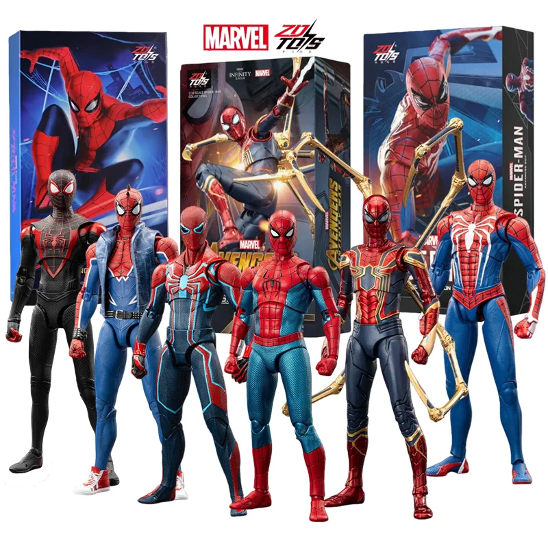 ZD Toy Iron Spider Man traje avanzado leyendas No Way Home Peter Parker oro negro rojo modelo figura de acción juguete coleccionable para adultos