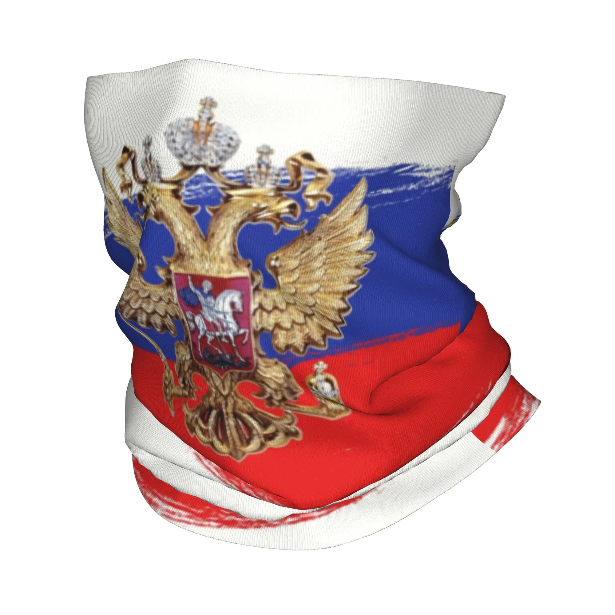 Russian Coat Of Arms Bandana Neck Gaiter for Hiking Women Men Wrap Scarf CCCP USSR Communism Headband Warmer Face Scarf Cover