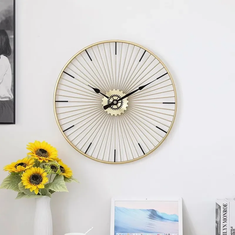 for 2026 New Watch Living Room Light Luxury Factory Direct Wall Clock Wholesale Simple Nordic Restaurant Clock Cross-border