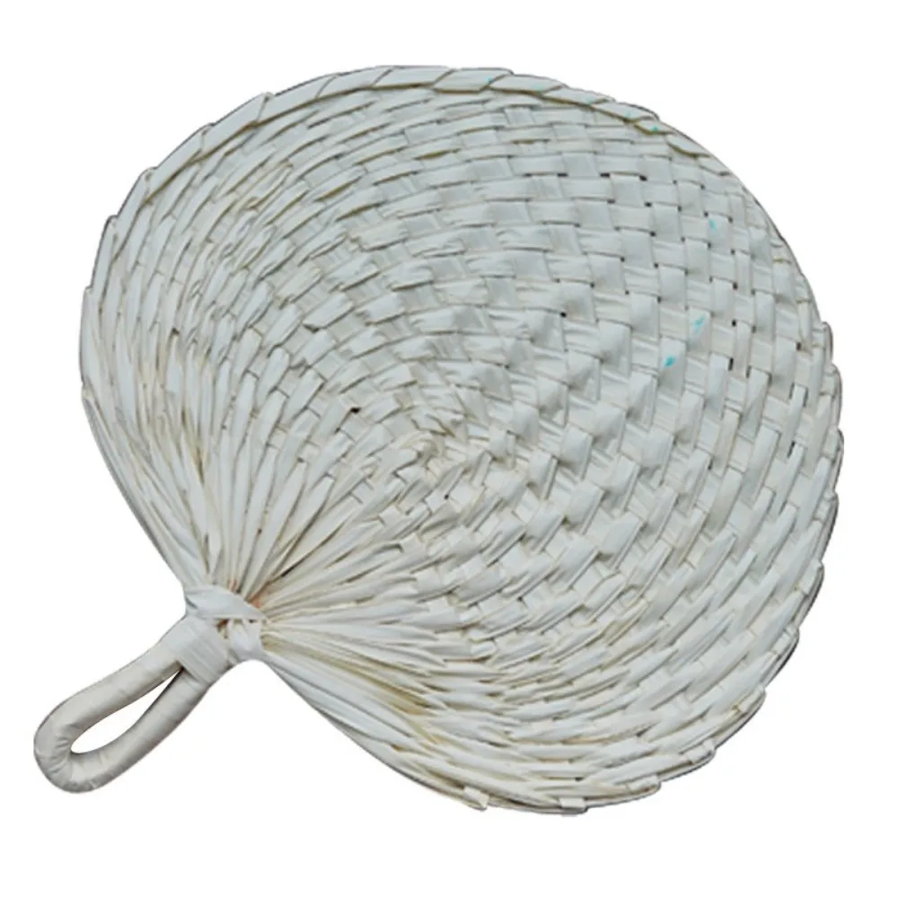 

Durable Manual Straw Hand Fans Chinese Style Handmade Hand-woven Dance Fan Portable Small Ancient Style